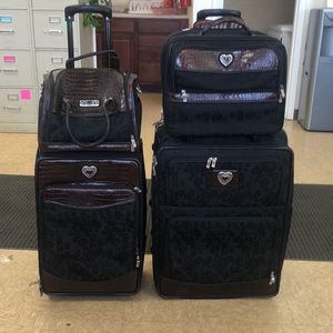 4pc Vintage Brighton luggage set